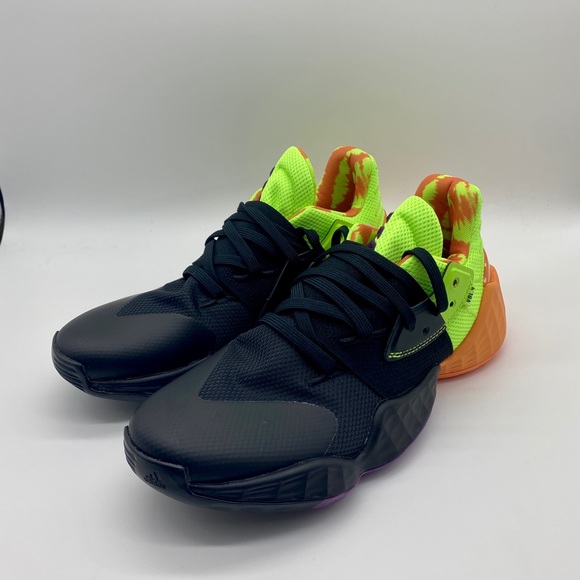 Adidas Harden Vol. 4 Core Black/Amber Men's Sz 8.5 - Picture 4 of 9